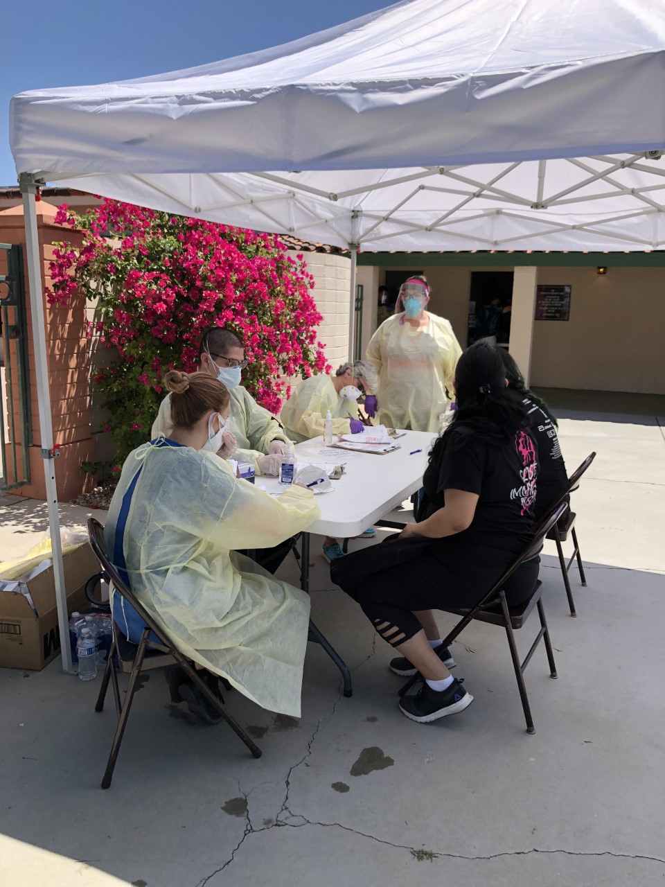 CSUSB PDC nursing students at the Well in the Desert