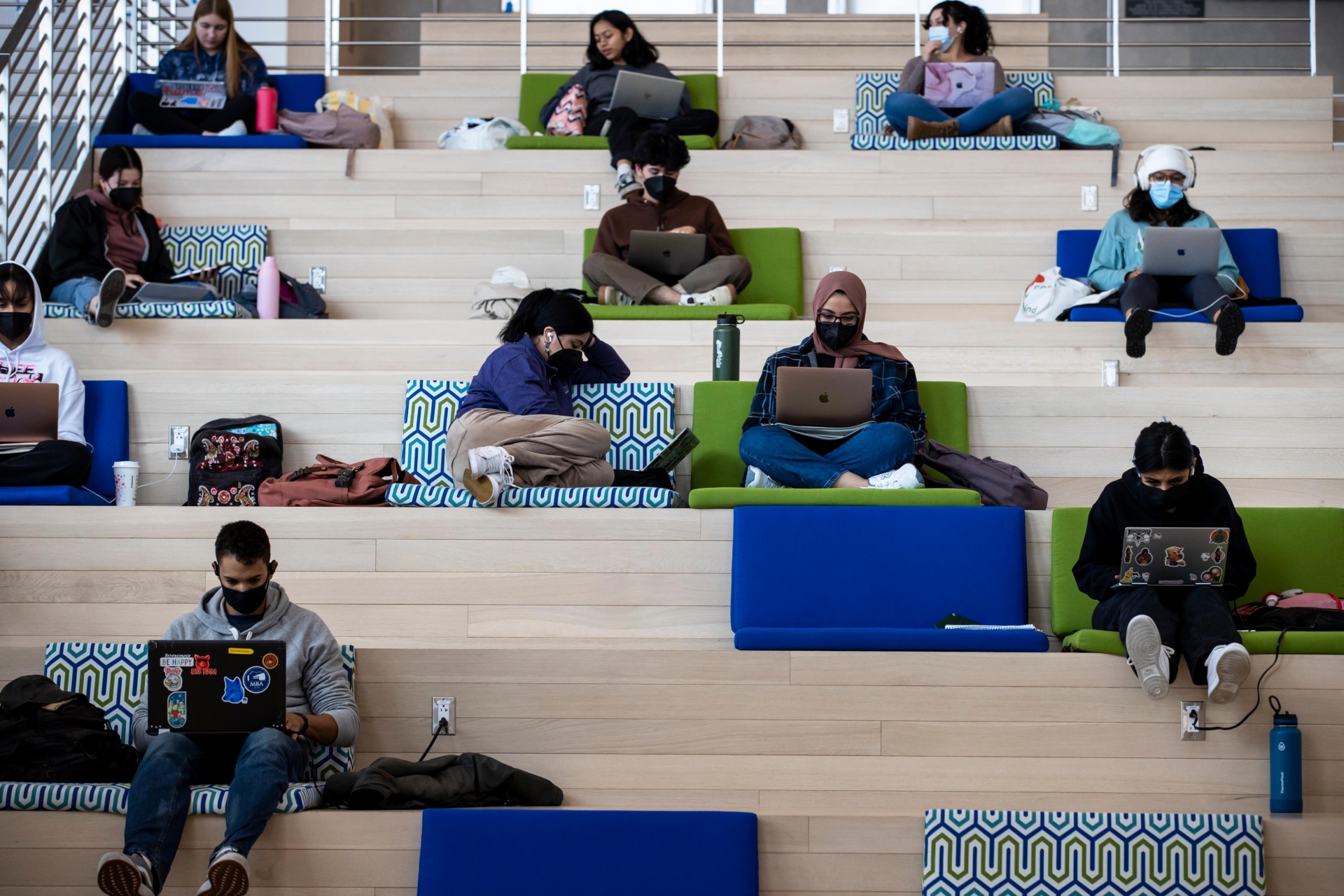 Students on Social Stairs