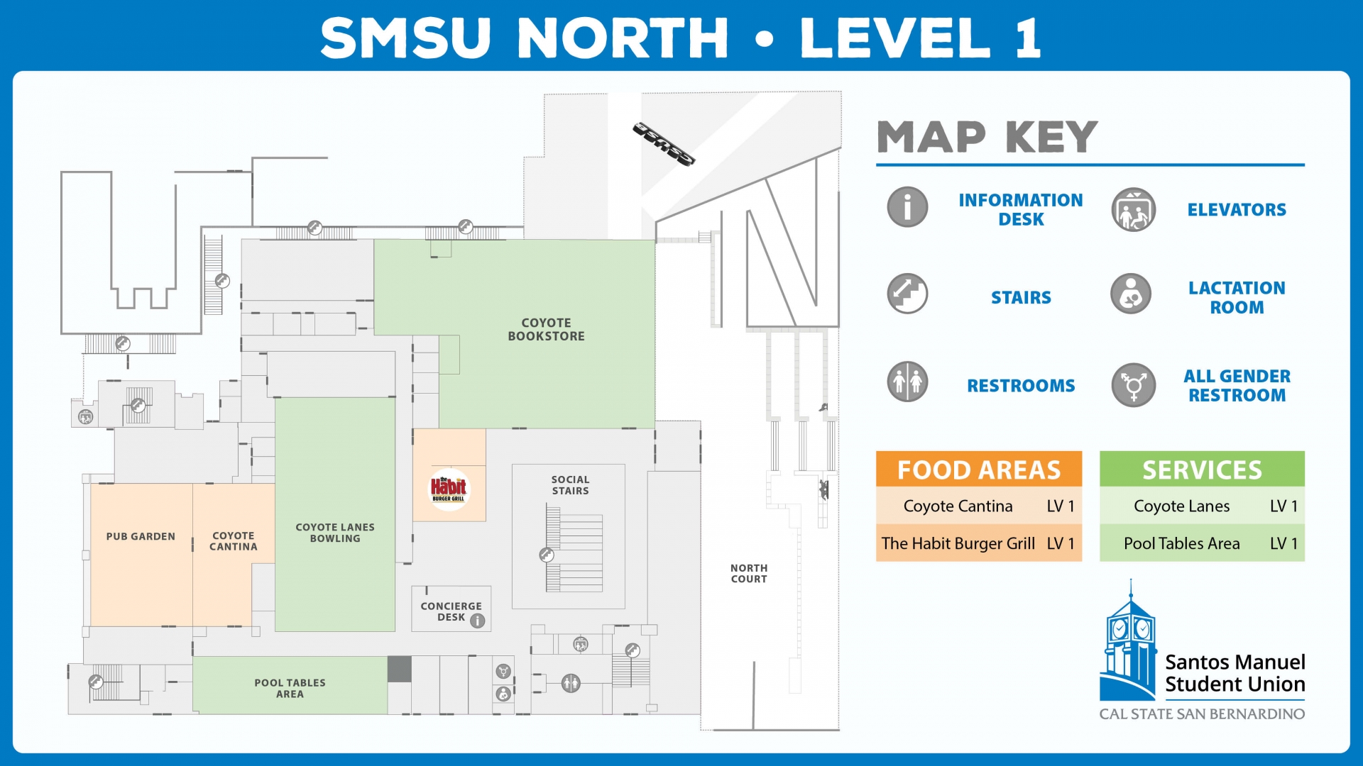 SMSU North 1st Floor Directory