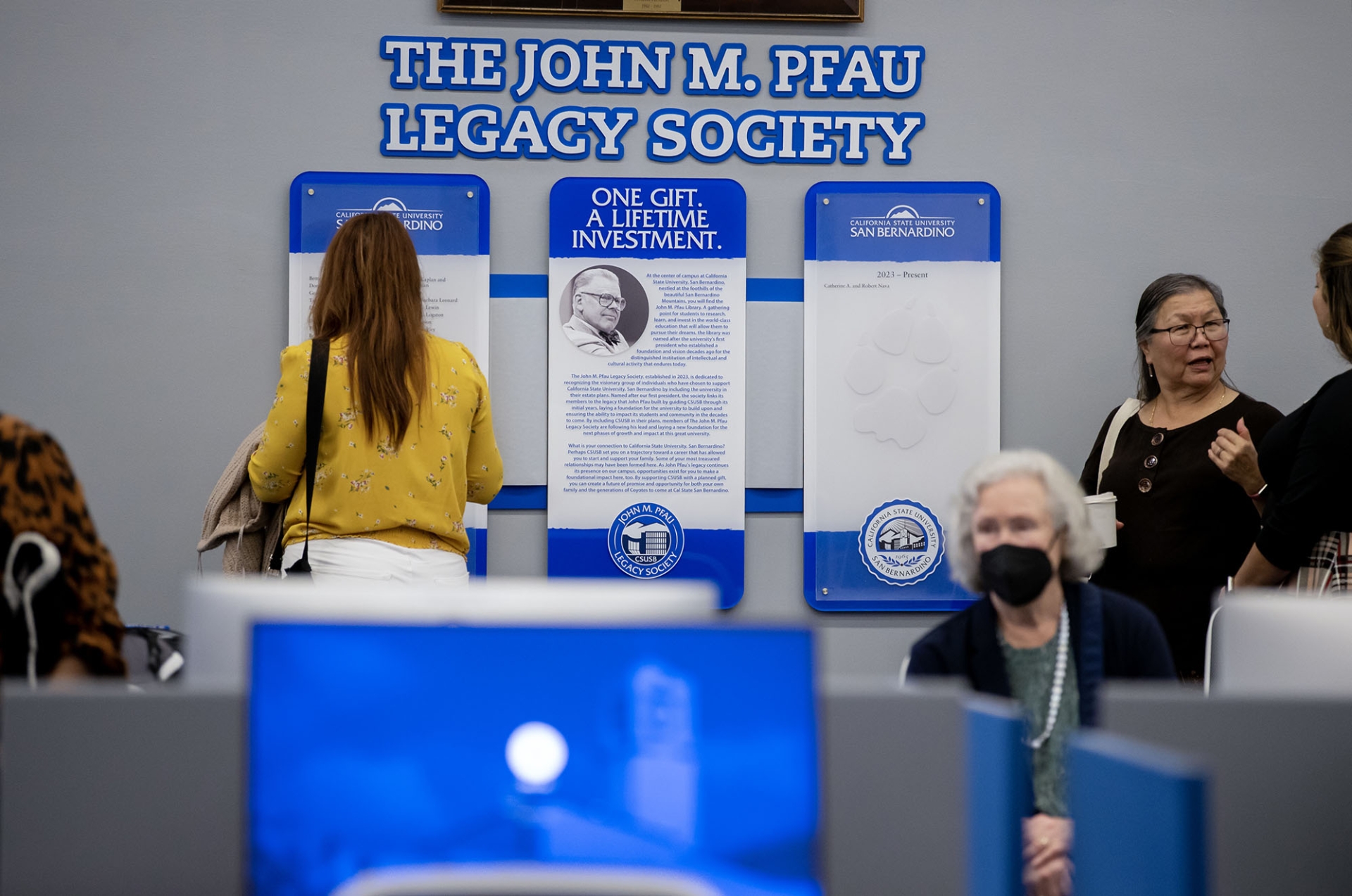 John M. Pfau Legacy Society Legacy Wall