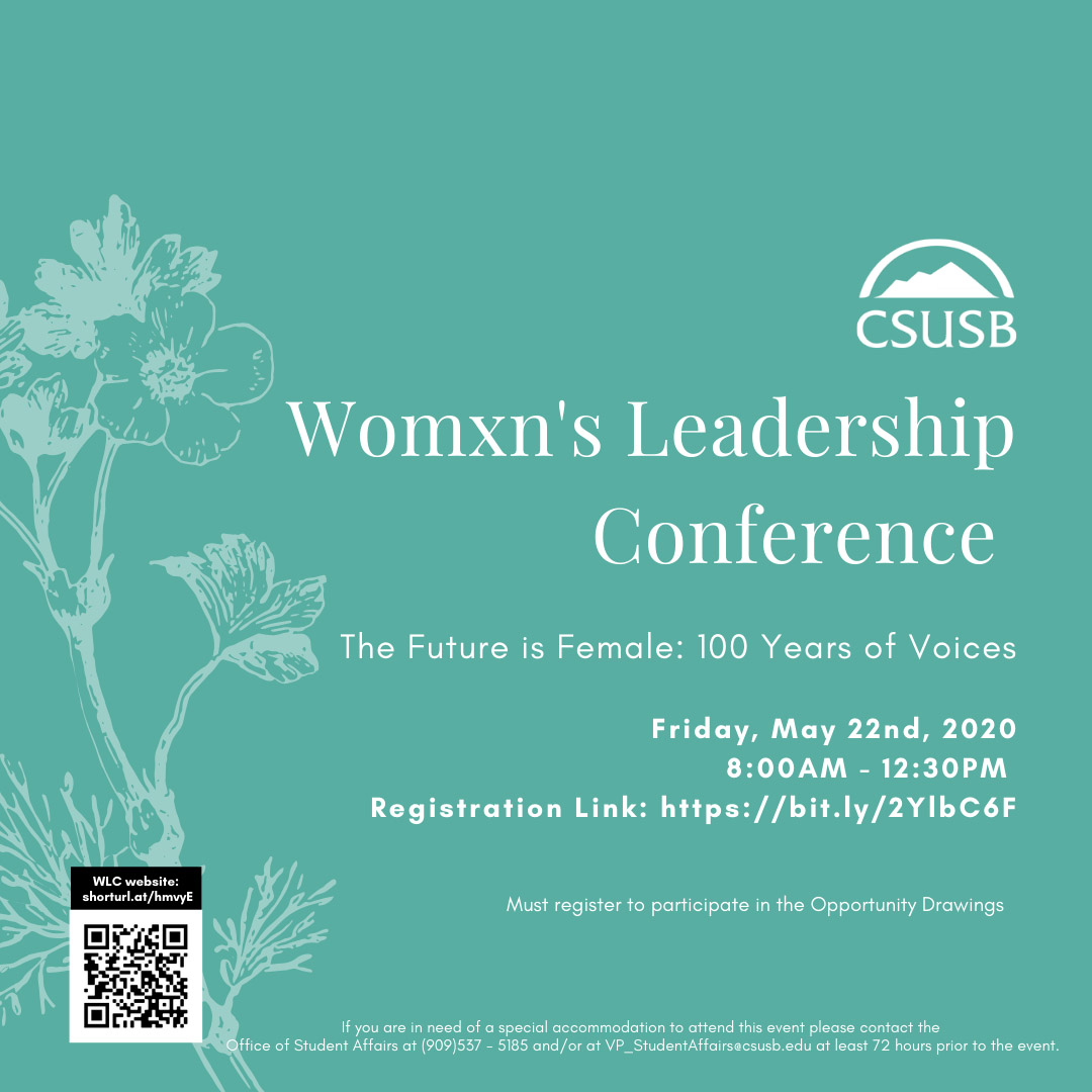 Womxn's Conference 2020 flier