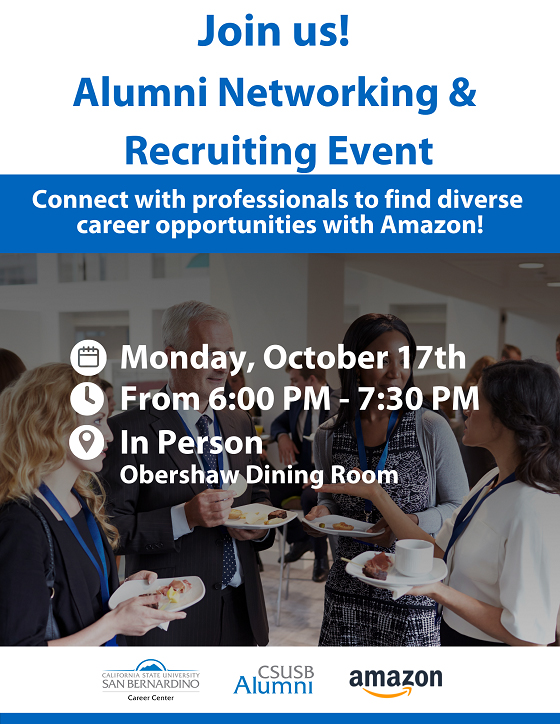 Alumni-Amazon networking event web flyer