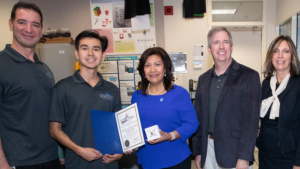 U.S. Rep. Norma Torres at CSUSB Cybersecurity Center