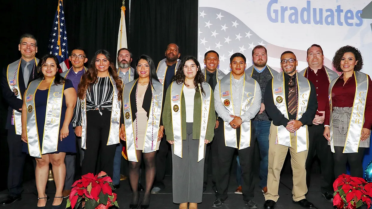 Student veterans ceremony