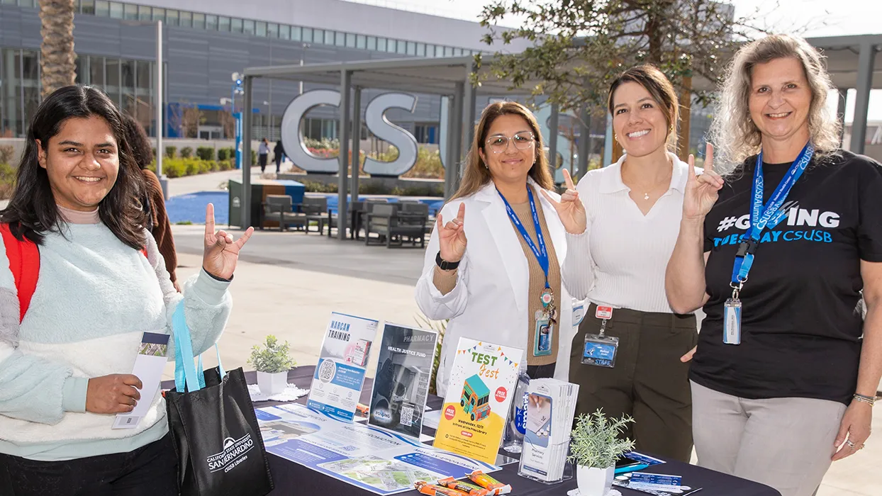 The Giving Tuesday campaign’s kick-off on Dec. 3 brought the entire CSUSB community together — students, faculty, staff, alumni, and friends.