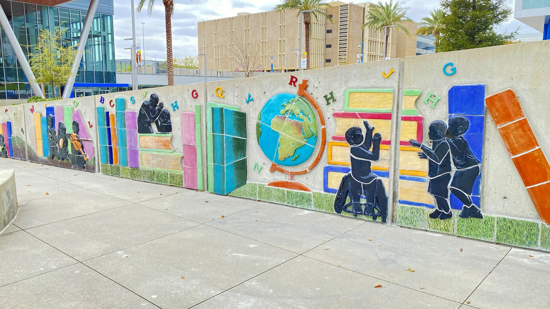 The “Eternal Learning” mural located at the James R. Watson and Judy Rodriguez Watson College of Education at Cal State San Bernardino. The university will host the annual Celebration of Teaching on March 21.