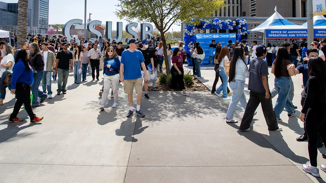 Students who have been admitted to Cal State San Bernardino for the fall 2025 semester took the next step to become Coyotes at Choose CSUSB Day, held on March 22.
