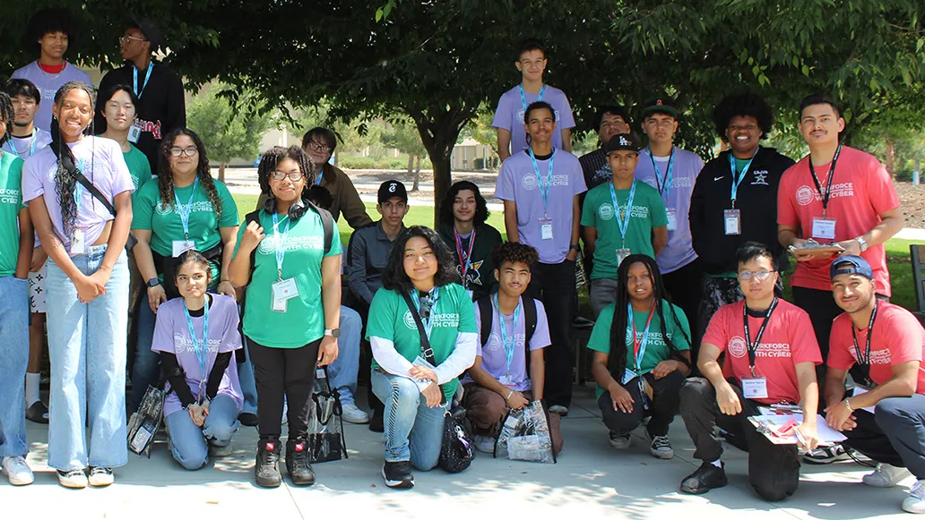 Approximately 75 high school students from across the Inland Empire explored entrepreneurship, tech and college life at CSUSB’s UpStarters Discovery Camp and WITH (Workforce Innovation Technology Hubs) Cyber Camp.