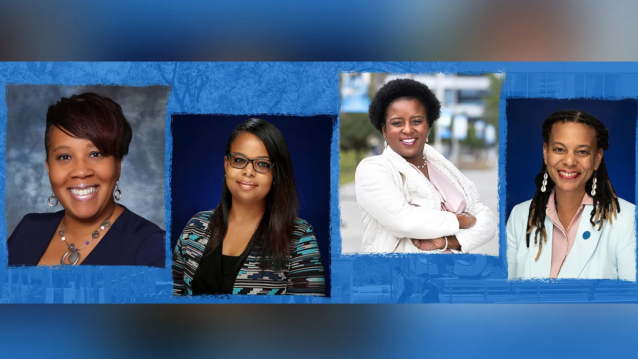 From left, Nicole Henley, Reneisha Wilkes, Annika Anderson and Kristi Papallier