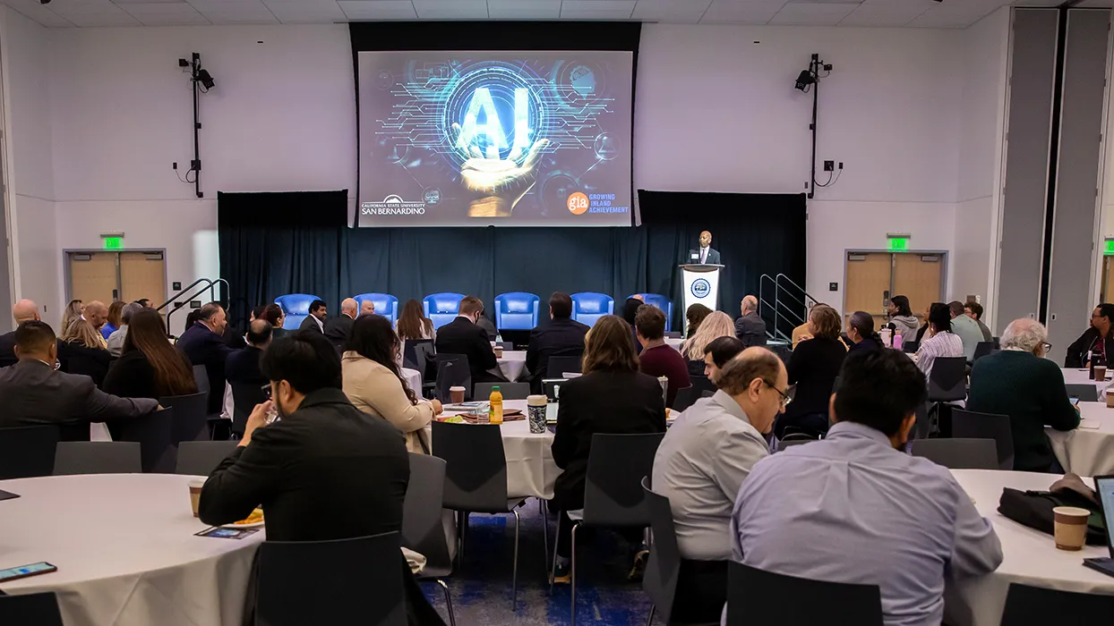 Cal State San Bernardino convened educators, industry leaders and community stakeholders at the 2025 PROPEL AI Symposium to explore AI’s role in education, workforce development and economic mobility in the Inland Empire.
