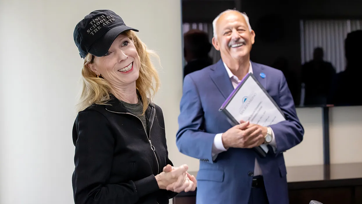Stacey Fraser, professor of music, was honored with Cal State San Bernardino’s 2024-25 Outstanding Professor Award in front of fellow faculty members, staff and administrators on May 1.