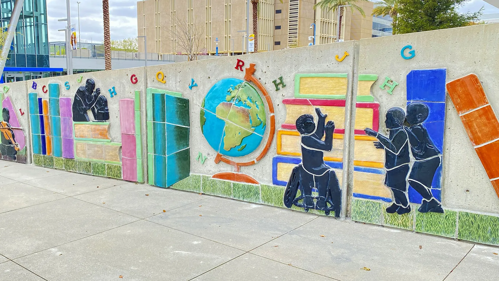 Eternal Learning sculpture at the Watson College of Education