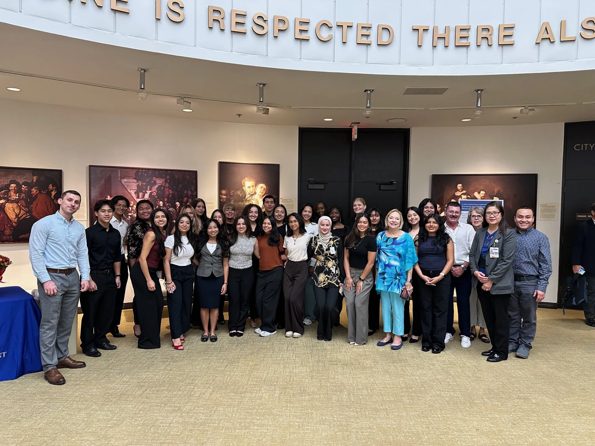CSUSB Palm Desert Campus nursing students and faculty at the 2nd Nursing Research and Evidence-Based Practice Symposium at Eisenhower Health.