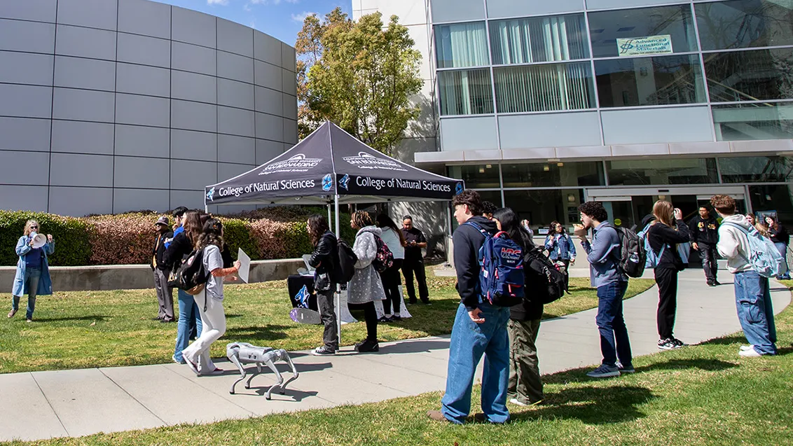 The campus community celebrated the importance of scientific research at the Standup for Science event, held on March 7 from noon to 1 p.m.