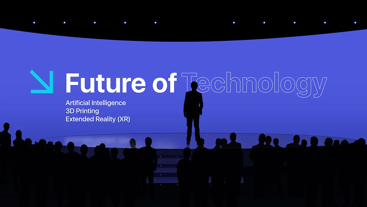 An image of a business conference in progress.