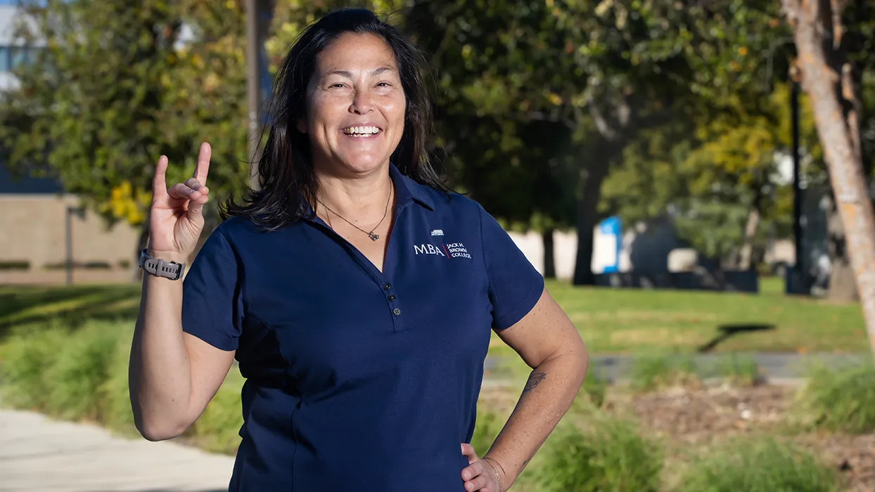 MBA alumna Rochelle Reynoldson graduated in December 2024. One of the reasons she chose CSUSB for her MBA was because it was a respected, nationally ranked program. 
