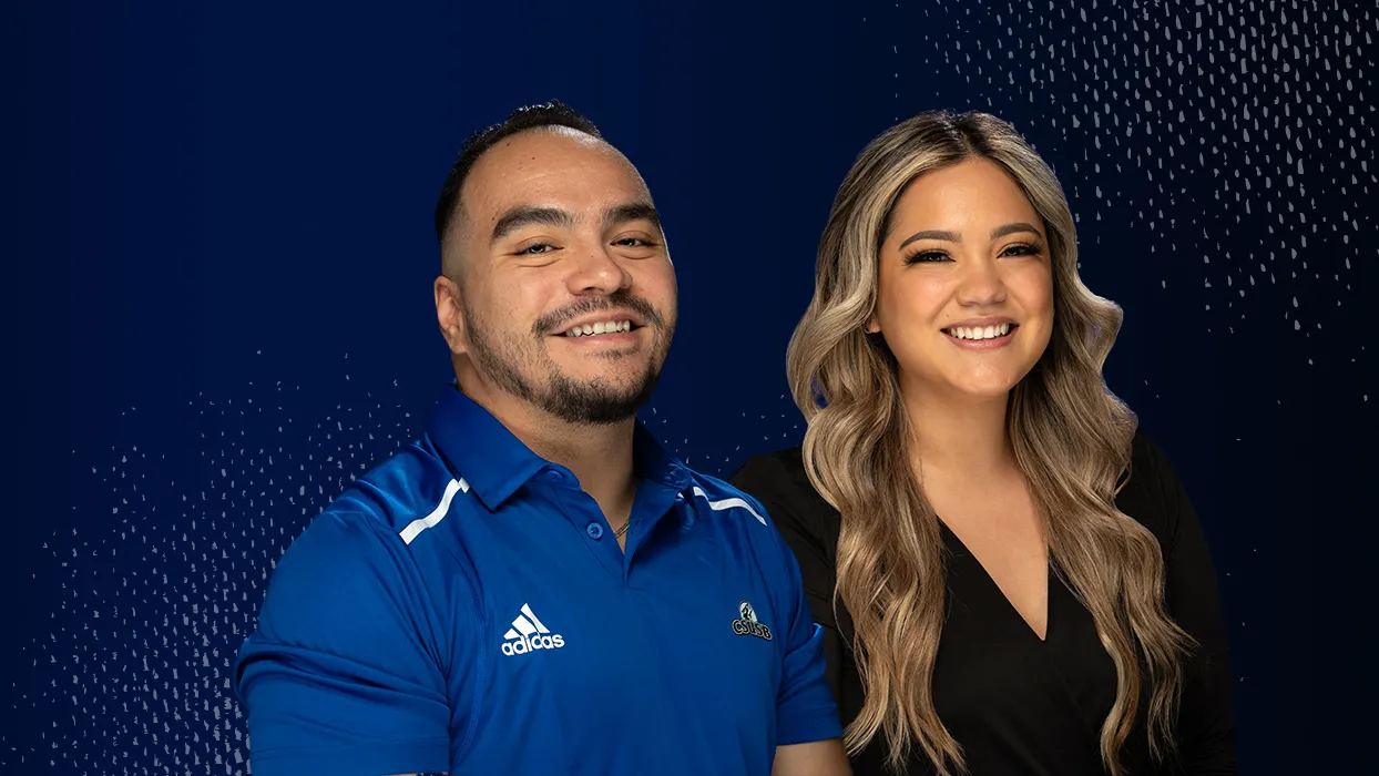 Rangel Zarate (left) and Barbara Dennel Alegria