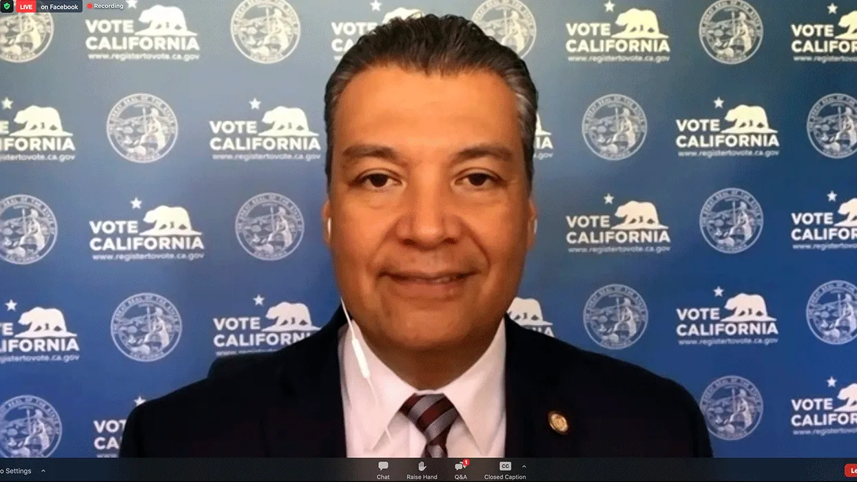 California Secretary of State Alex Padilla