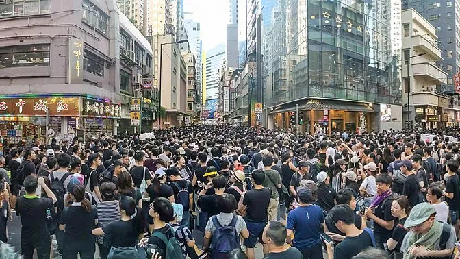 A Hong Kong anti-extradition law protest on July 1, 2019. Photo: Wikimedia Commons by Studio Incendo.