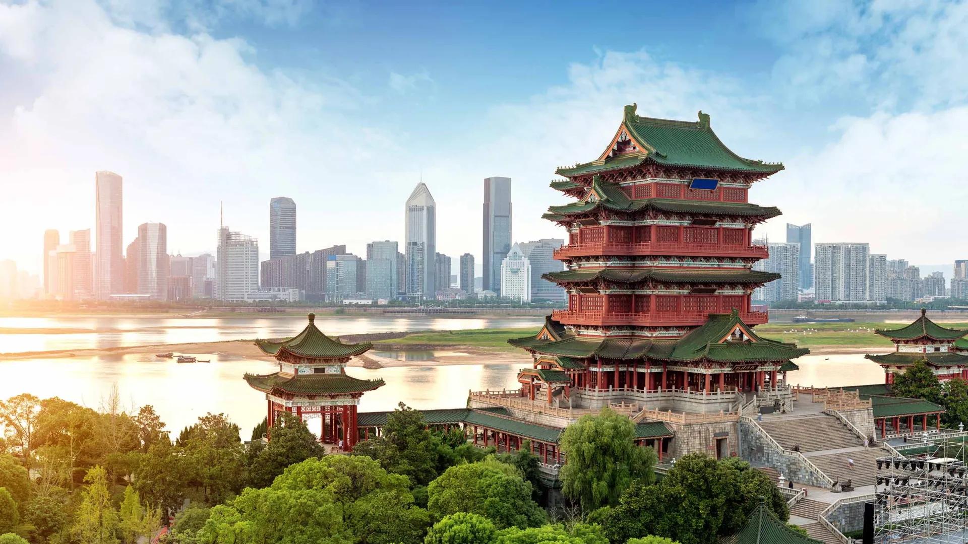 Tengwang Pavilion, in the city of Nanchang , Jiangxi province, China. 