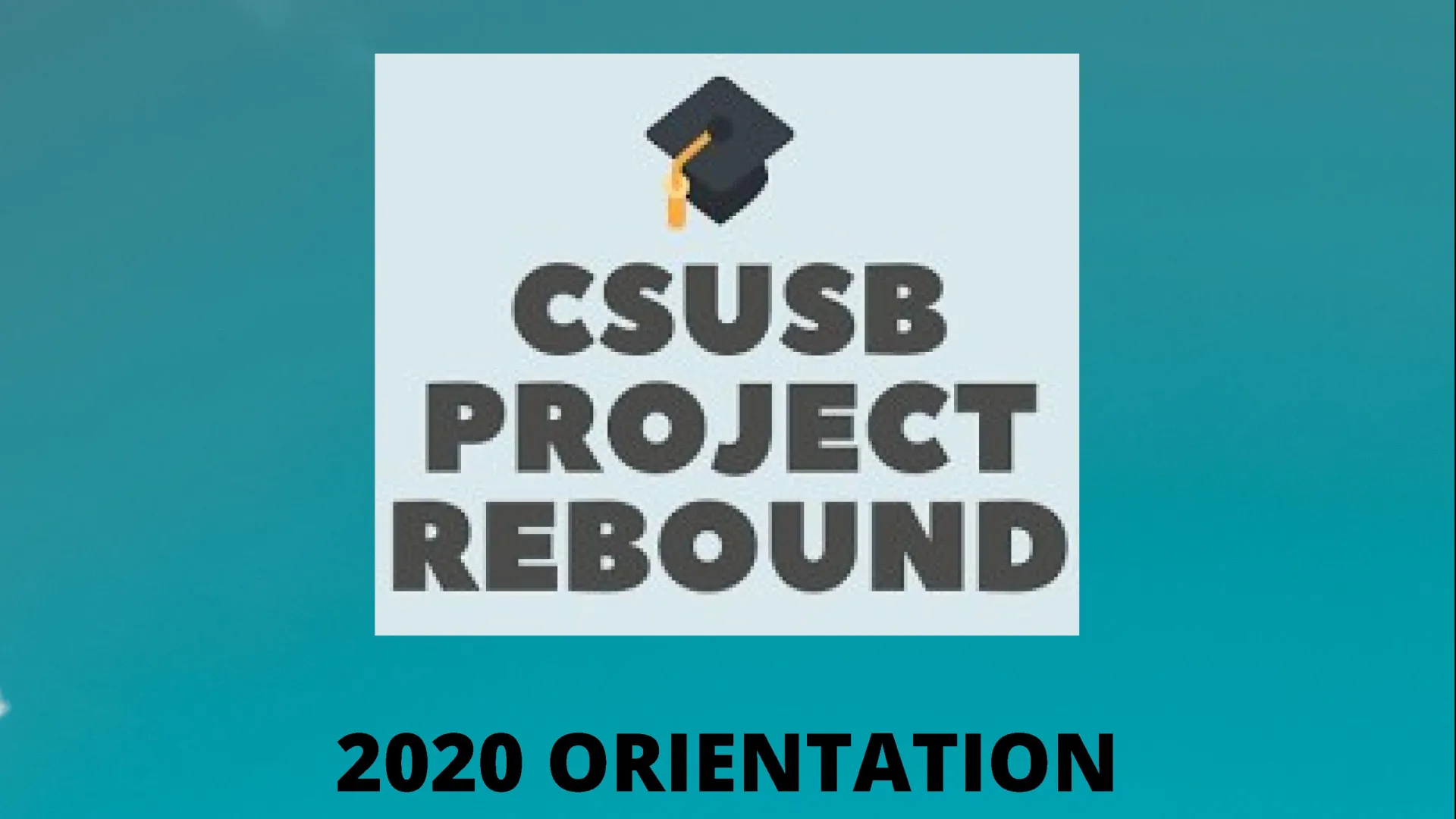 Project Rebound orientation flyer