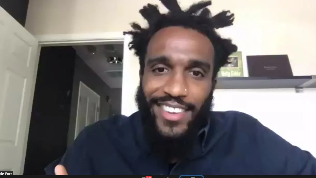 Nyle Fort and Pfau Library Dean Cesar Caballo