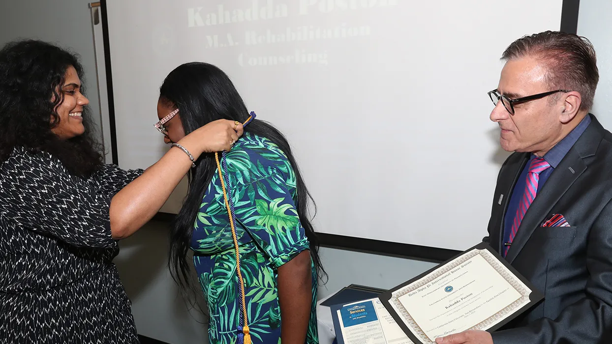 Services to Students with Disabilities at Cal State San Bernardino honoring graduating students with disabilities