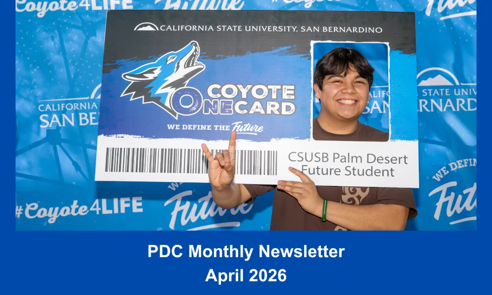 PDC April 2026 newsletter graphic