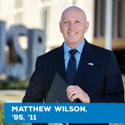 Matthew Wilson '95, '11  Master of Science in Accountancy, California State University, San Bernardino (June 18, 2011) Bachelor of Science in Business Administration with a concentration in Accounting, California State University, San Bernardino (June 18, 1995)