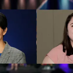 Alana Muller, Outstanding Graduate Student in psychological science, and Melody Robinson, Outstanding Undergraduate Student in psychology