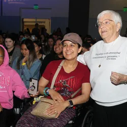 Jane Elliot visiting CSUSB