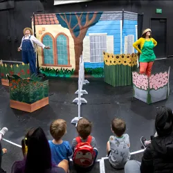 CSUSB’s Theatre Arts Department performed Mariposa/Butterfly for a captivated young audience from the on-campus Children’s Center. 