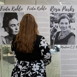 The Womxn’s History Exhibit took place at the Women’s Resource Center on the third floor of Santos Manuel Student Union North.