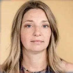 Jessica Pishko and the cover of her latest book.