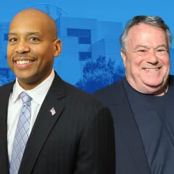 Jerrold Coakley (left), senior vice president at Stater Bros. Markets, and Bud Weisbart, co-owner and vice president of A&R Tarpaulins, Inc., have been appointed to the Jack H. Brown College of Business & Public Administration Advisory Board.