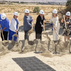 Groundbreaking ceremony for the new Student Success Center at the CSUSB Palm Desert Campus on May 9.