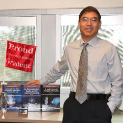 Viktor Wang, professor in the College of Education, with the workshop series.