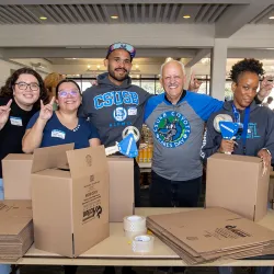 CSUSB students, alumni, faculty and staff came together for Coyote Cares Day on Feb. 22 to volunteer across local communities.