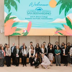 Students from CSUSB’s Jack H. Brown College of Business and Public Administration participated in an exclusive tour and networking day at Yaamava’ Resort & Casino in Highland.