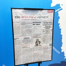 One of the poster presentations at the IE People’s History Conference.