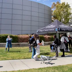 The campus community celebrated the importance of scientific research at the Standup for Science event, held on March 7 from noon to 1 p.m.