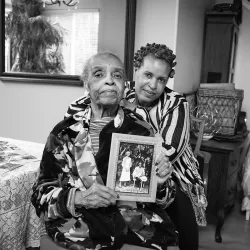 “Annette Overstreet & Myrna Overstreet Spear, 2024,” from the report, "Remembering the Valley Truck Farms," photo by Tamara Cedré, courtesy of A People's History of the I.E. The organizing committee is currently seeking proposals for the third annual Inland Empire (IE) People’s History Conference, which will take place on June 6.
