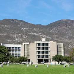 CSUSB's John M. Pfau Library, front exterior