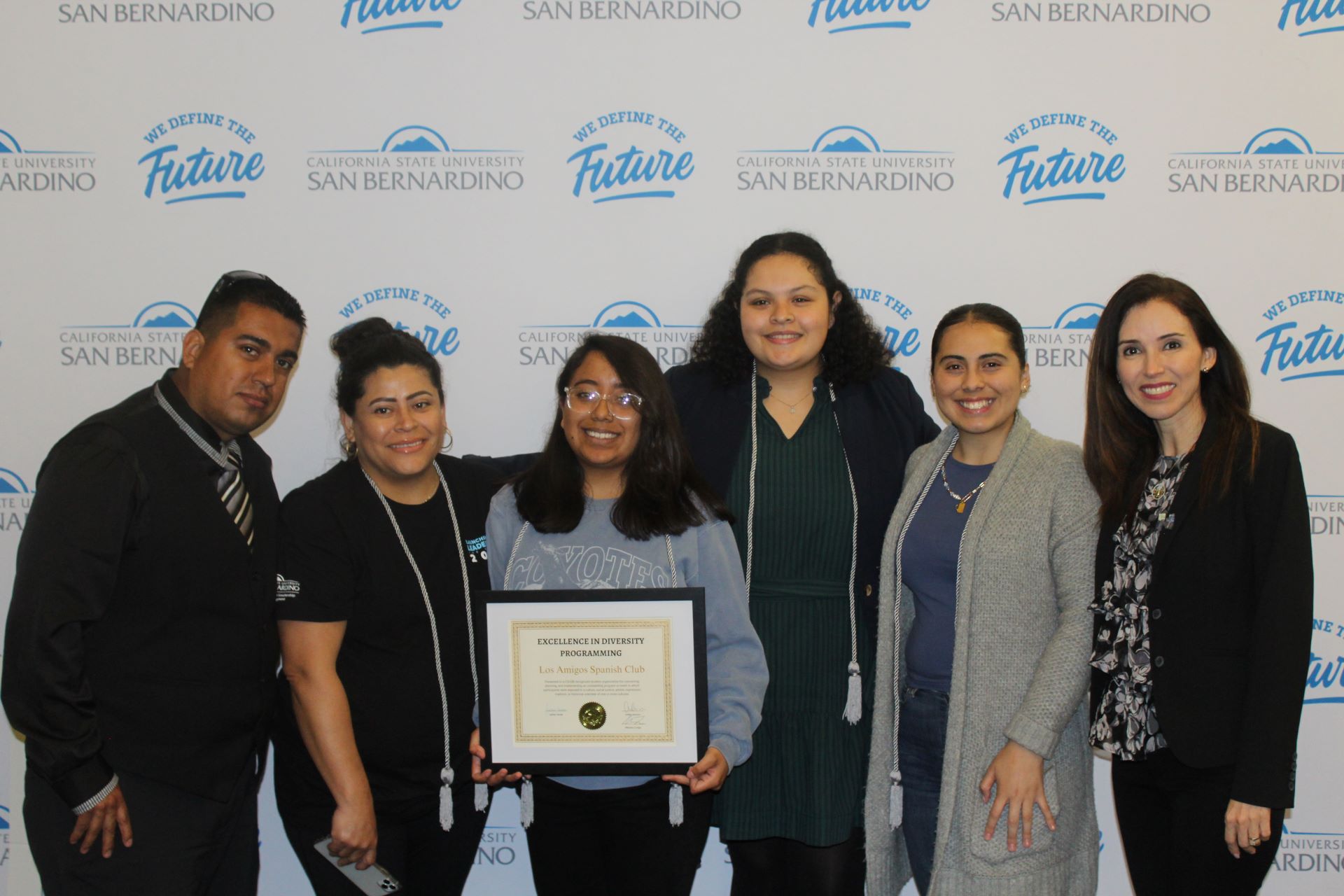 Los Amigos Spanish Club Members at the Leadership Awards Banquet