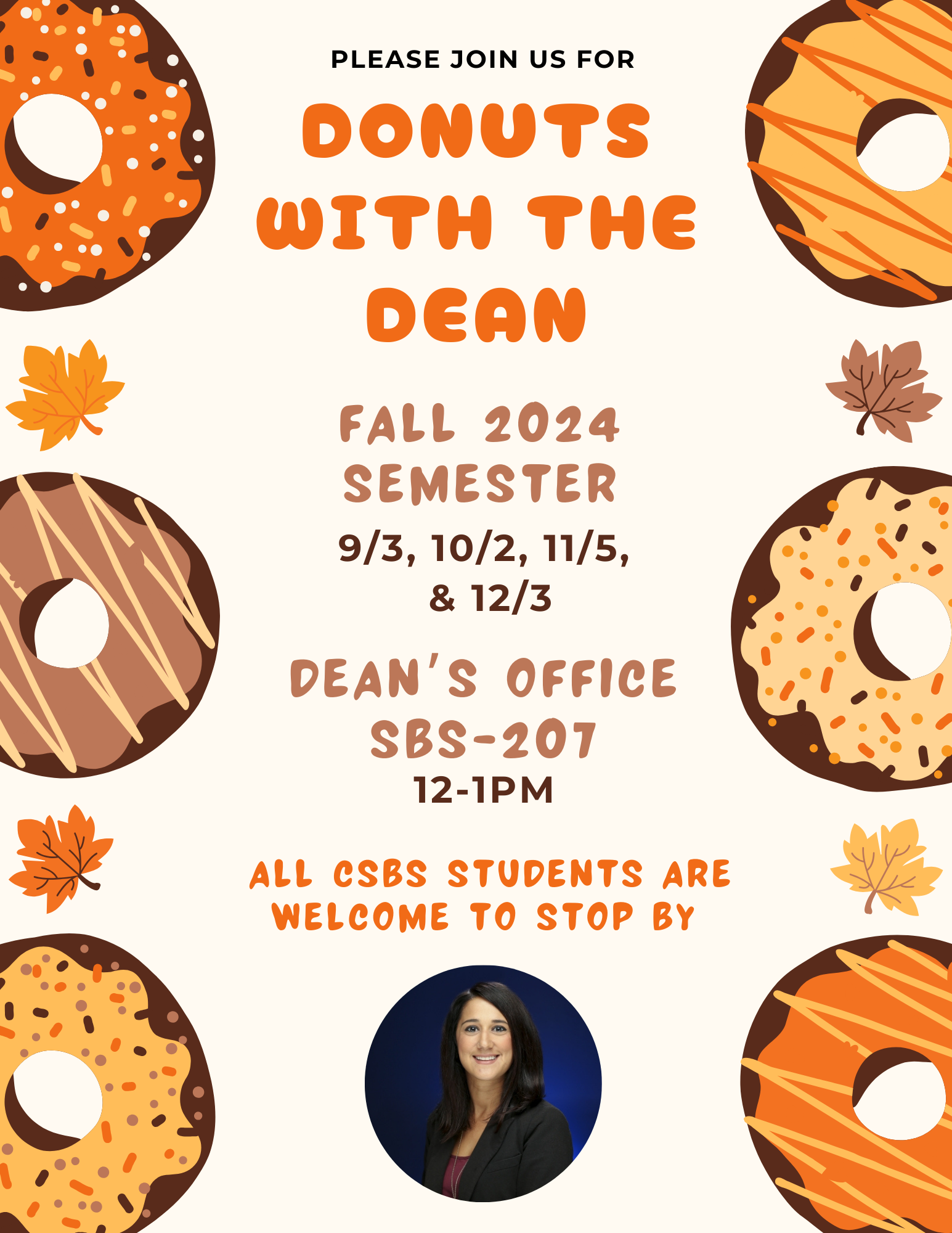 Donuts with the CSBS Dean Flyer