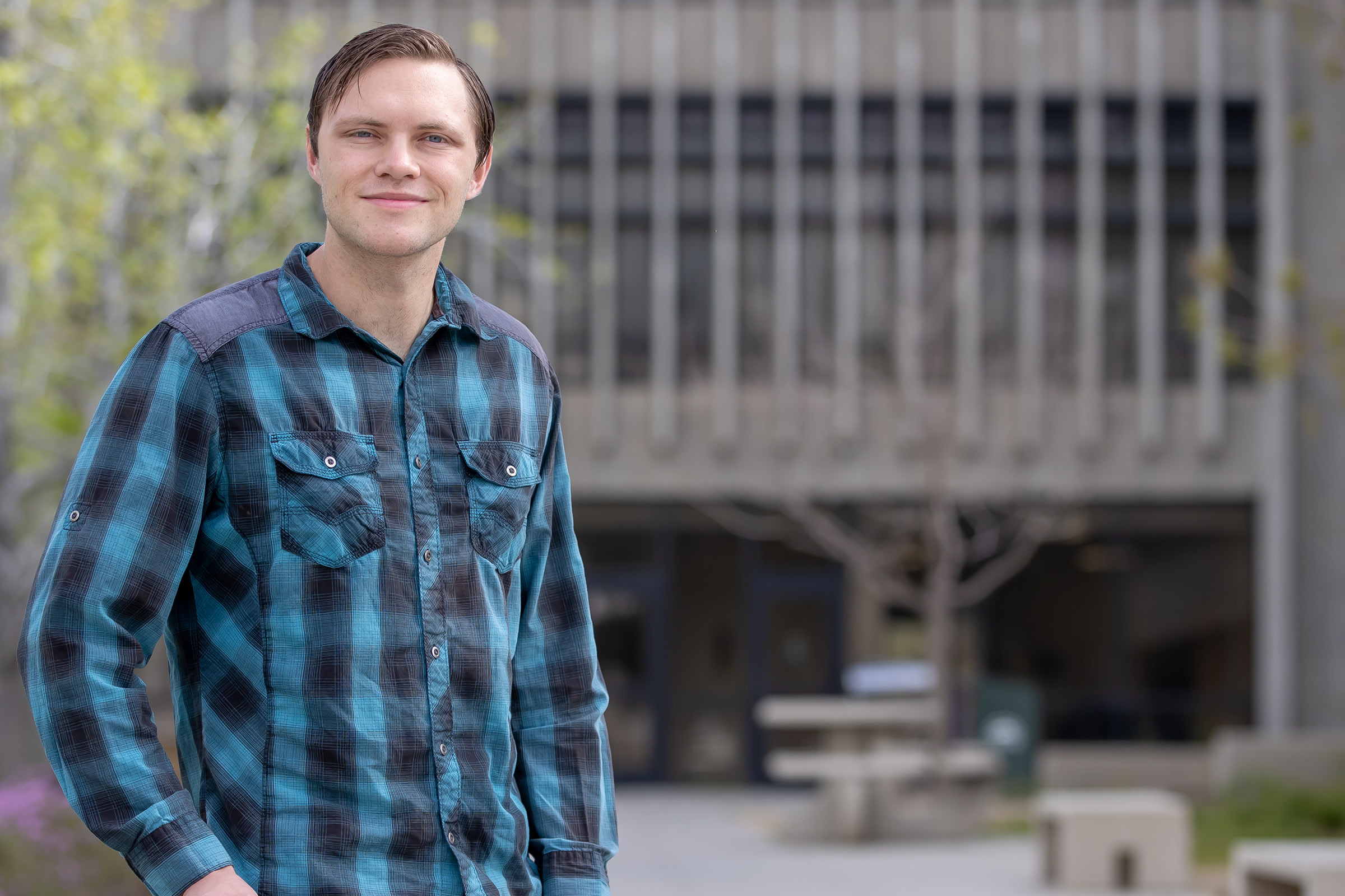 Alumnus Jacob Lacy '23 is inspired to pursue a career in biomedical engineering to study ulcerative colitis.