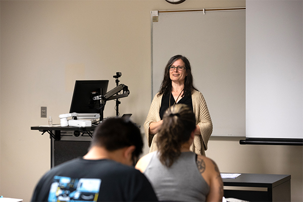 Gisela Bichler, professor of criminal justice and recipient of the university’s 2023-24 Outstanding Professor Award.