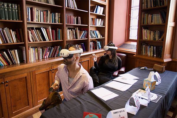 Attendees at the Princeton and Yale events experienced the project through virtual reality headsets, deepening their engagement with the stories presented.