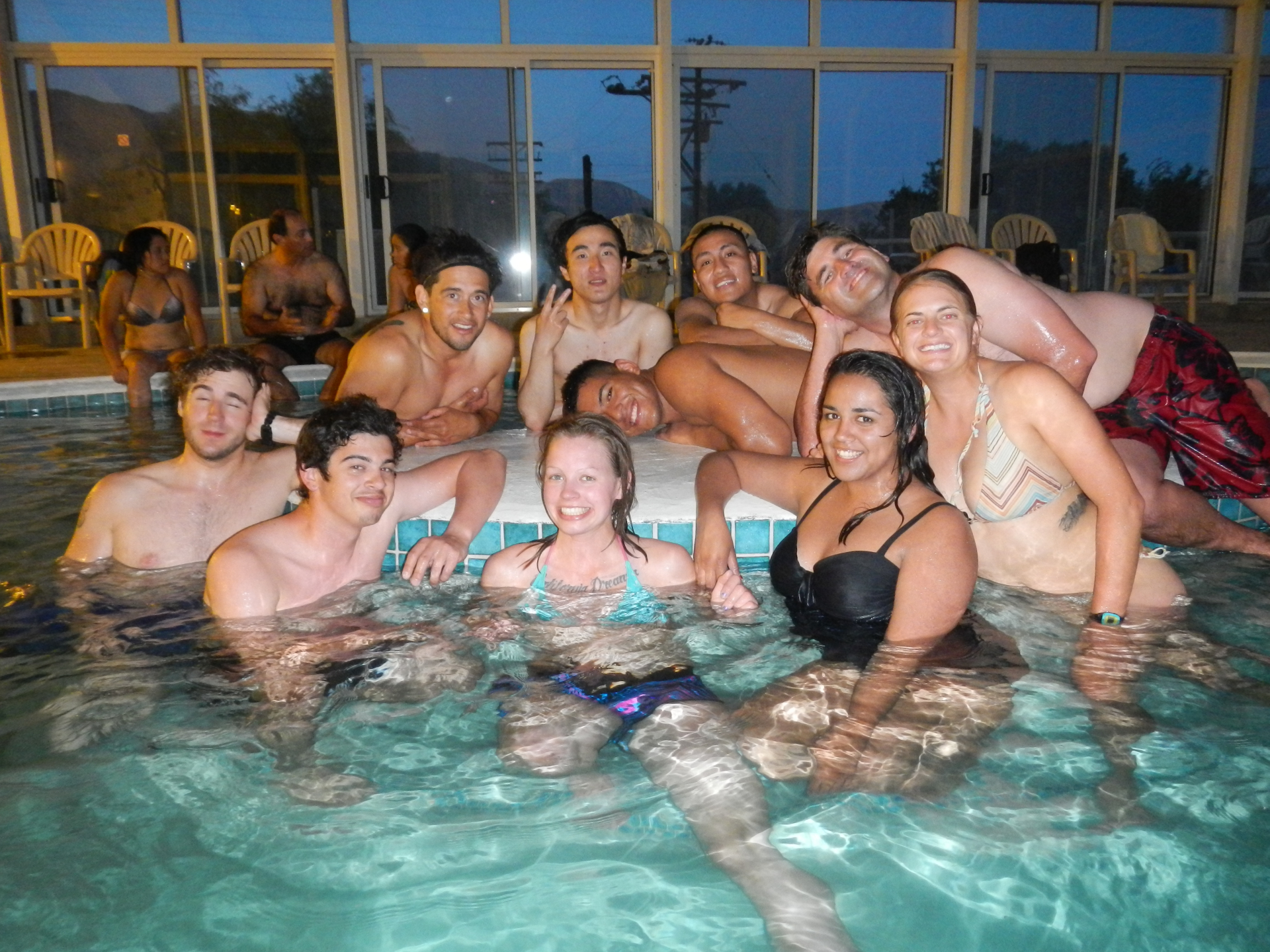 group photo is pool