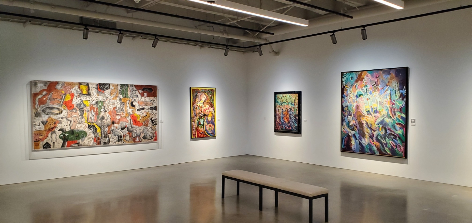 4 painting on the wall